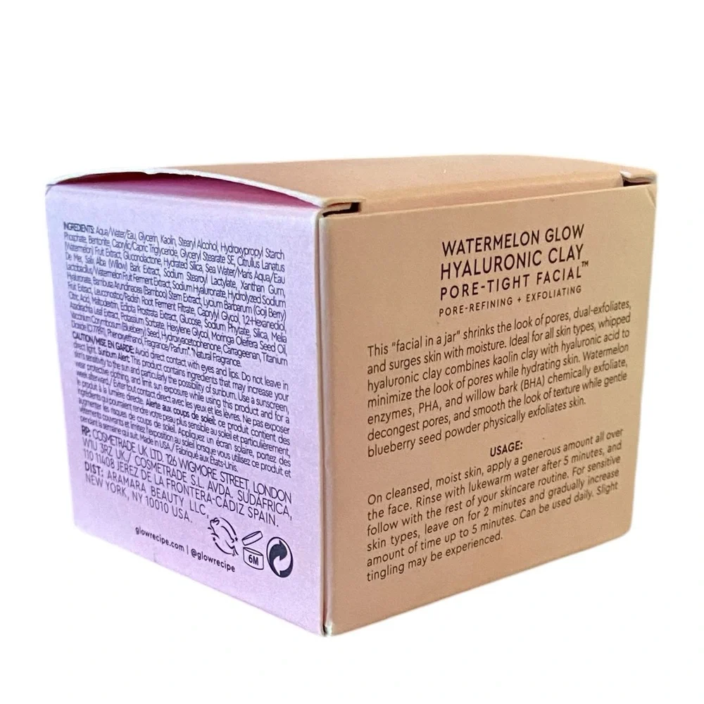 💎 Glow Recipe Watermelon Glow Hyaluronic Clay Pore-Tight Facial Mask Full-Size